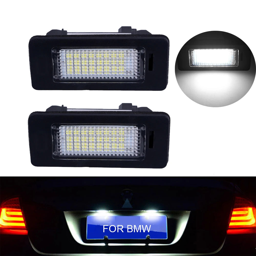 Paire de Feux de Plaque LED 6000K – BMW Série 1/3/5 E39 E60 E90 E91 E92 E93 E61 E70 HushBimmer