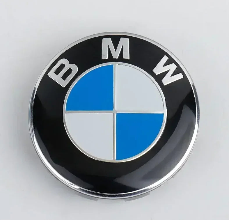 Cache-Moyeux BMW – Centre de Roue 56 mm / 68 mm (Set de 4) – Pour BMW X1, X2, X3, X4, X5, X6, X7, Série 3, 5, E36 à F30