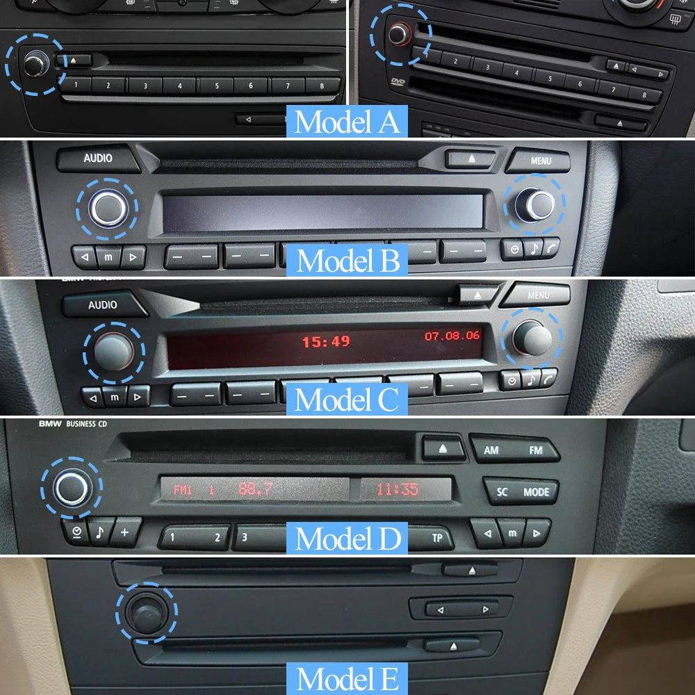 Bouton de Volume Autoradio pour BMW Série 1 & 3 (E81–E93) – Remplacement Haute Qualité HushBimmer