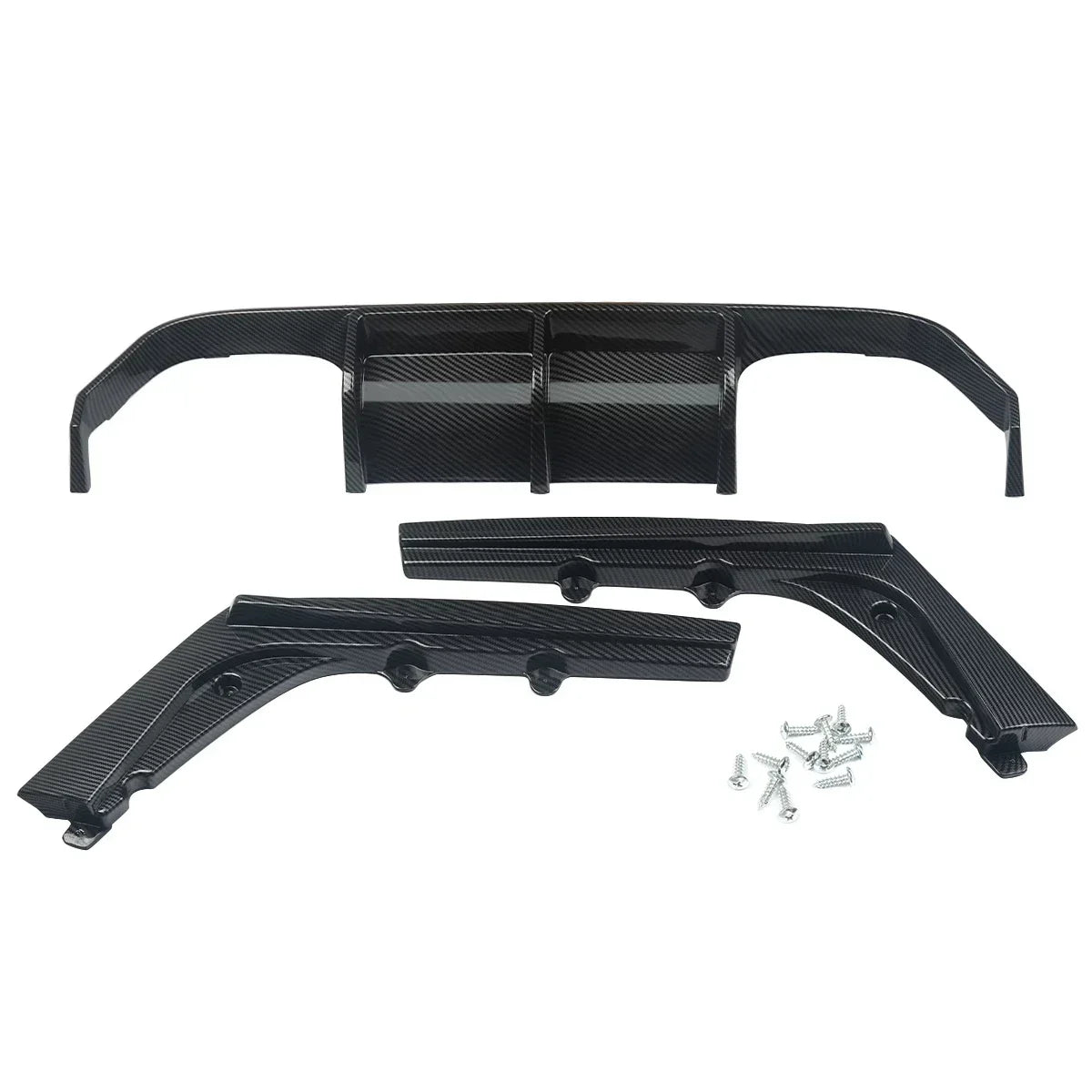 Diffuseur Arrière BMW M3 F80 / M4 F82 F83 2015–2020 – Splitters & Coins Look Carbone - HushBimmer