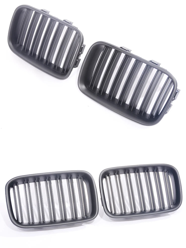 Calandre Double Lame M Style – BMW Série 3 E36 Pre-LCI (1992–1996) – Couleur M, Carbone Mat ou Noir Brillant HushBimmer