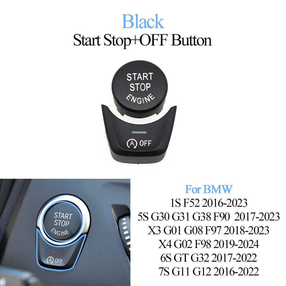 Cache Bouton Start/Stop & OFF pour BMW Série 1/5/6/7, X3, X4 – F et G Series HushBimmer