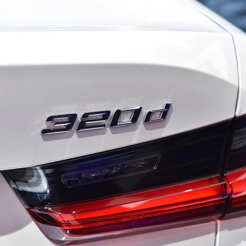 Emblème 3D ABS de Coffre – 320d 325d 328d 330d 335d – Pour BMW Série 3 (E46 E90 E91 F30 F31 F34 G20) HushBimmer