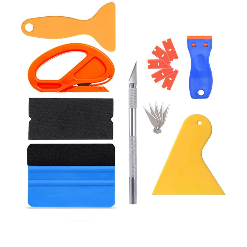 Kit Outils Pose Film Vinyle & Teinte Vitres – 1 - 10 Pièces HushBimmer