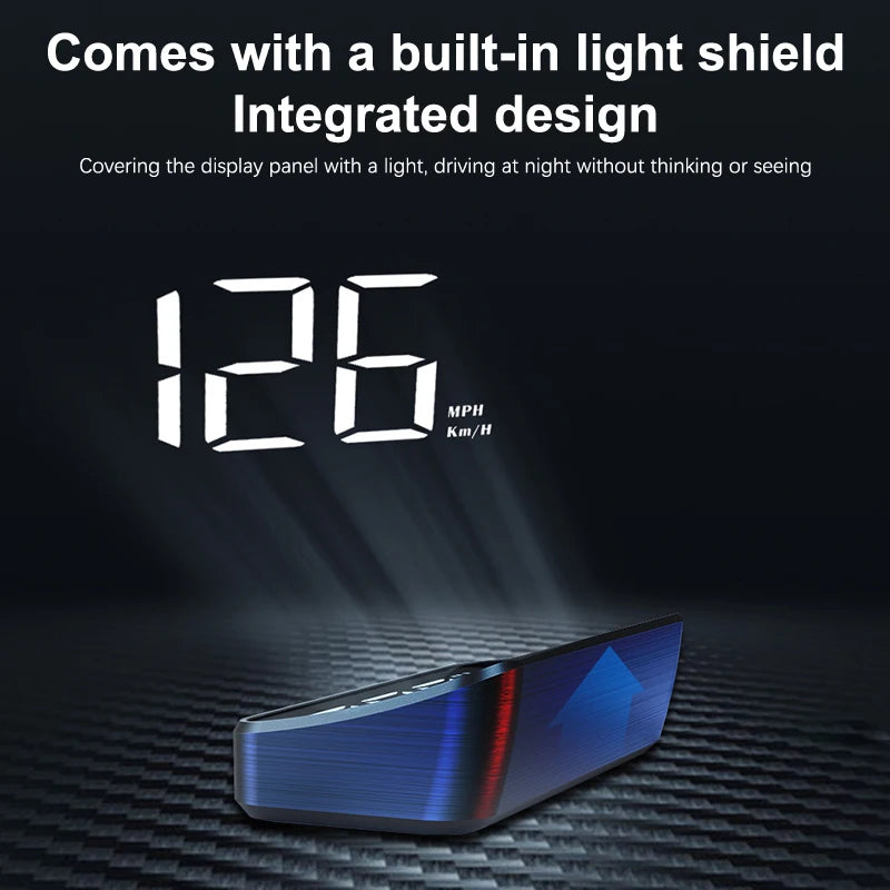 Affichage Tête Haute GPS – Compteur Digital KM/H Projeté sur Pare-Brise HushBimmer