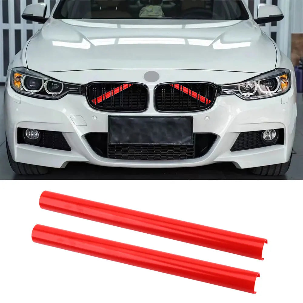 2PCS Barres Décoratives M Sport – Grille Avant BMW Séries F HushBimmer