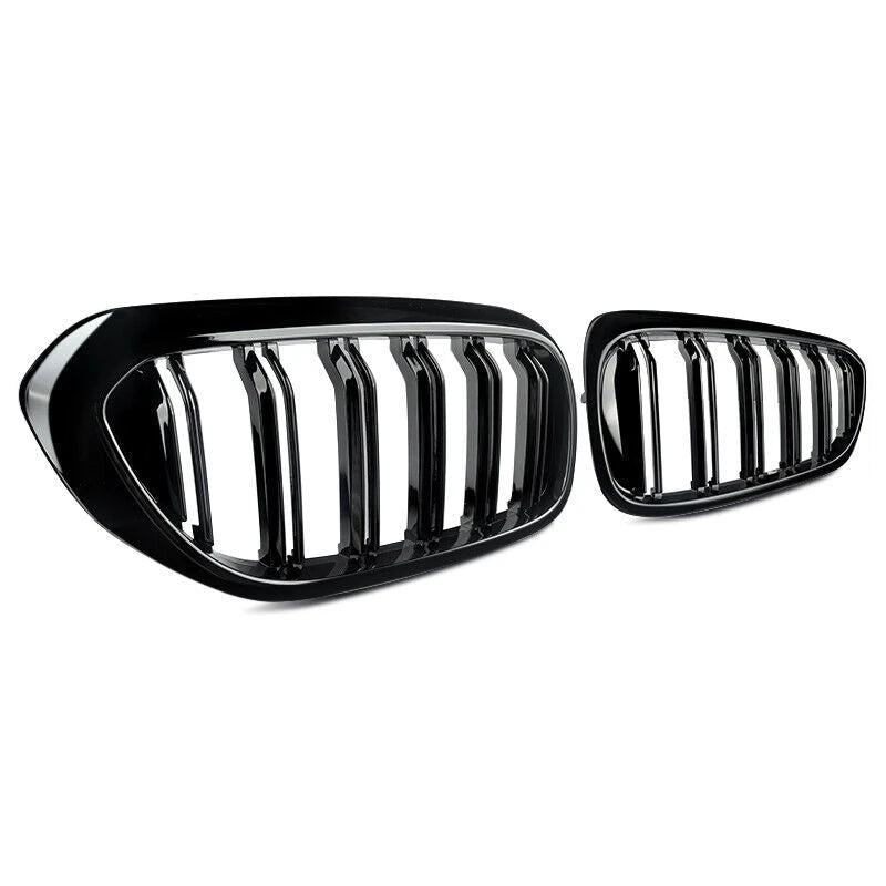 Grilles Avant Double Barre M – BMW Série 5 G30 G31 / M5 F90 (2017–2020) – Noir Brillant HushBimmer