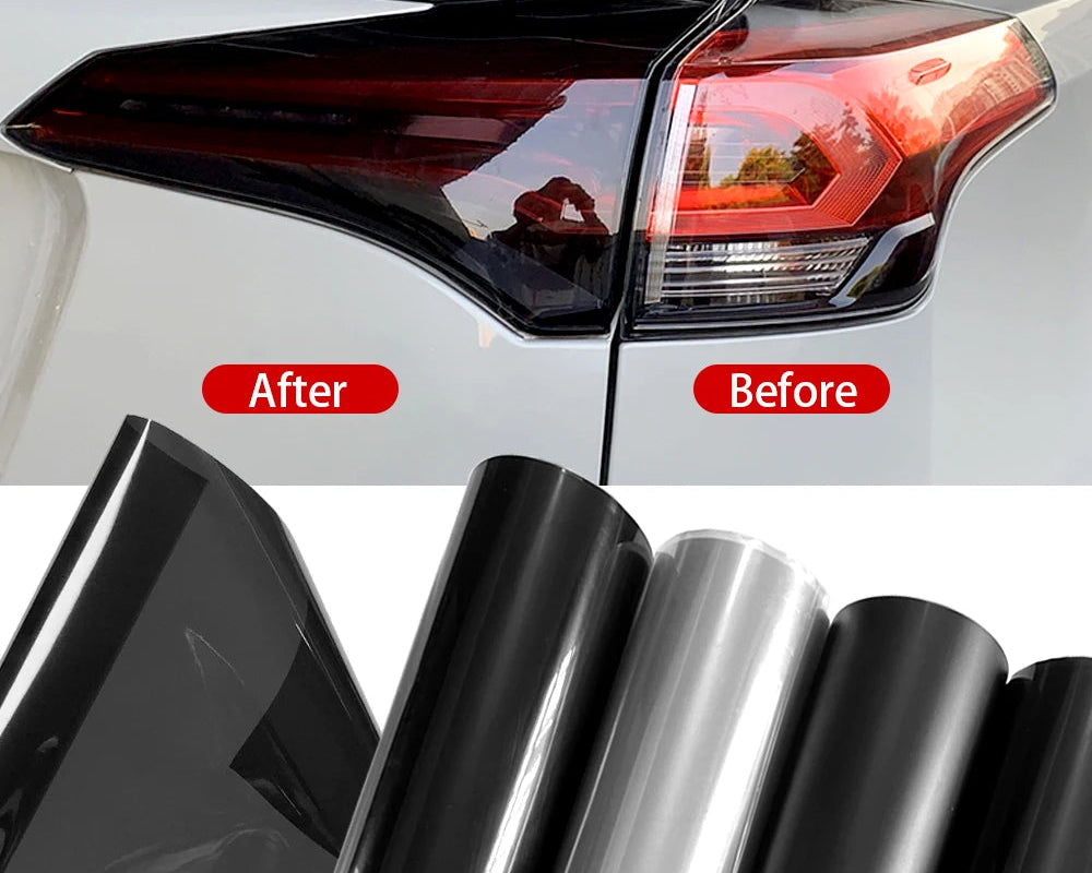 Film Teinté Fumé pour Feux de Voiture – 30×200 cm HushBimmer