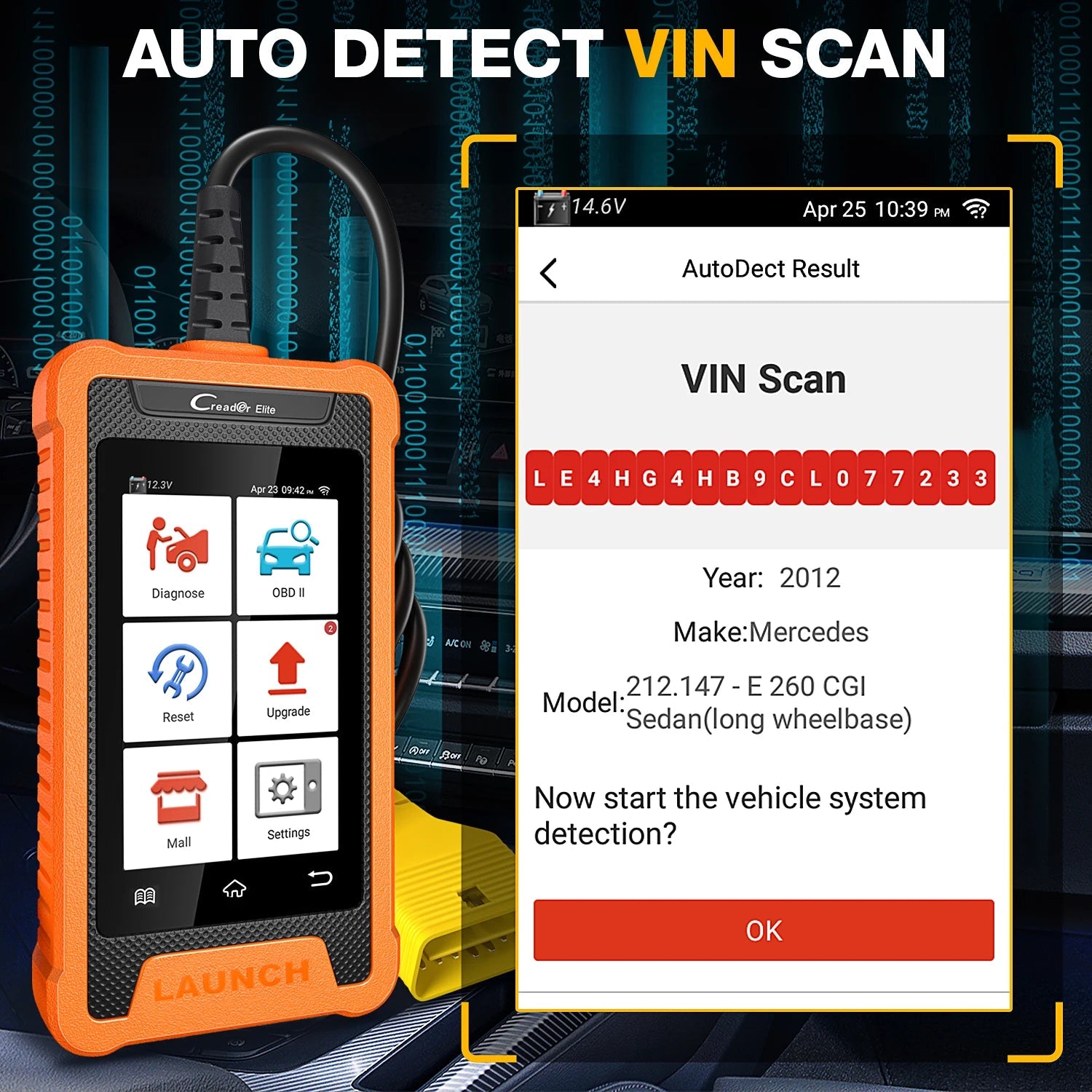 LAUNCH X431 Creader Elite – Scanner Diagnostic OBD2 Complet avec Codage ECU & Fonctions Bi-directionnelles – 31+ Réinitialisations – Pour BMW / BENZ / AUDI et + HushBimmer