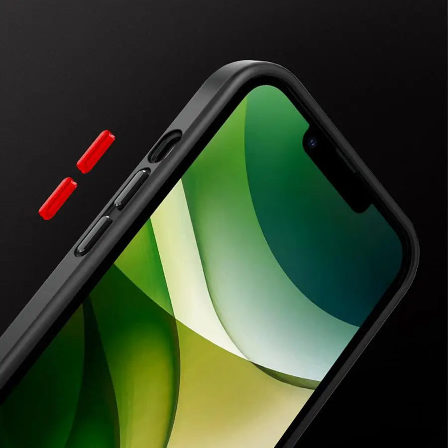 Coque iPhone 16 Pro, 16e, 15, 14, 13 Pro, 12 Mini, 11/11 Pro Max, XR, XS – Design BMW Performance Logo Bleu Rouge HushBimmer