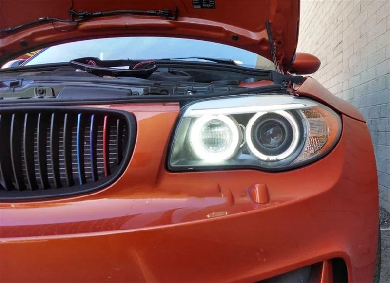 Angel Eyes LED Blanc 6000K – BMW Série 1 E87 LCI 2008–2011 – 60W HushBimmer