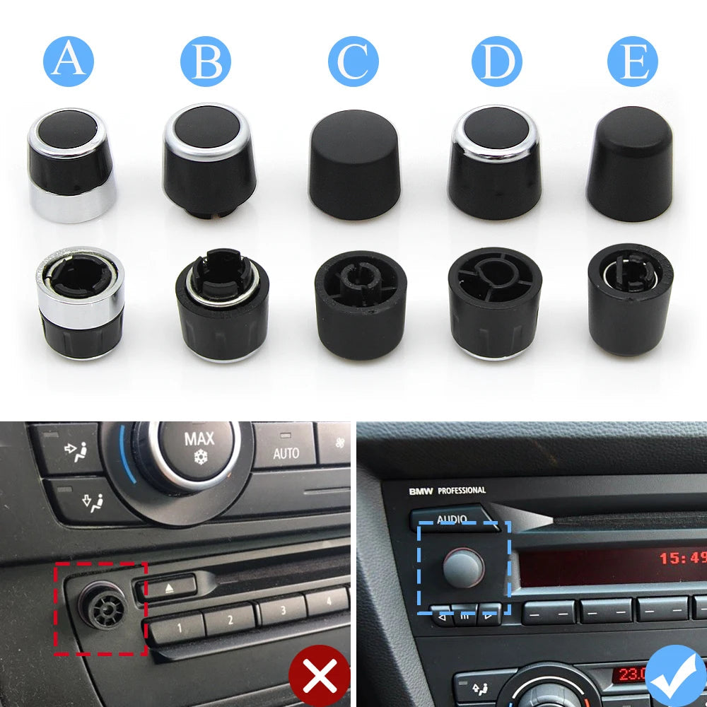 Bouton de Volume Autoradio pour BMW Série 1 & 3 (E81–E93) – Remplacement Haute Qualité HushBimmer