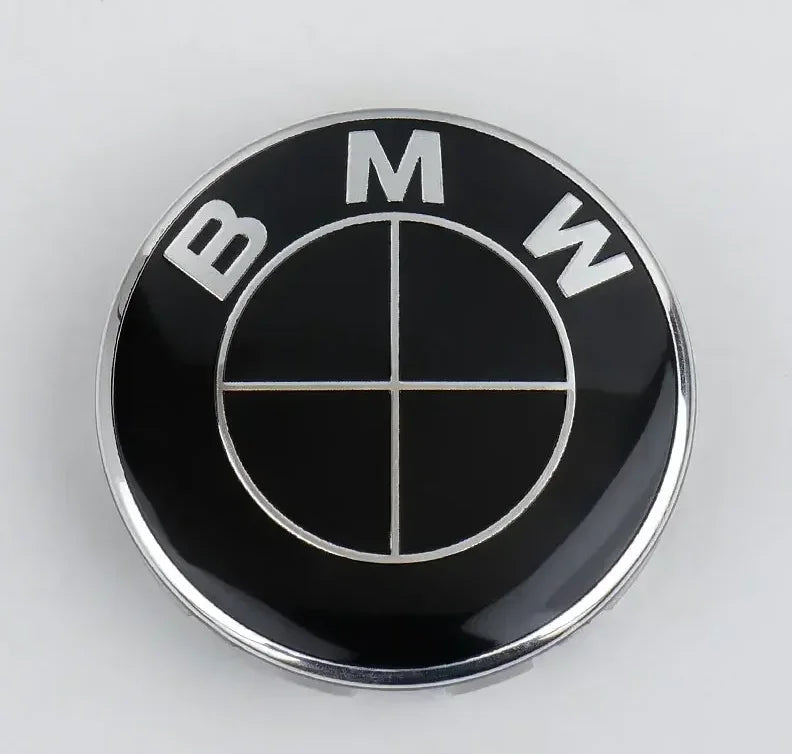 Cache-Moyeux BMW – Centre de Roue 56 mm / 68 mm (Set de 4) – Pour BMW X1, X2, X3, X4, X5, X6, X7, Série 3, 5, E36 à F30