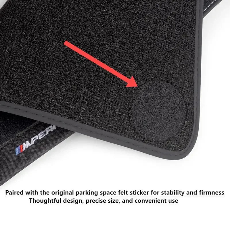 Tapis de Sol en Velours M Performance – Confort Haut de Gamme pour BMW Séries & SUV HushBimmer