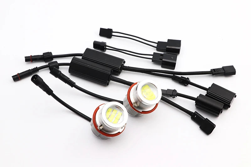 Kit LED Angel Eyes Canbus 120W – Blanc Pur – Pour BMW E53 X5 – 2000 à 2006 HushBimmer