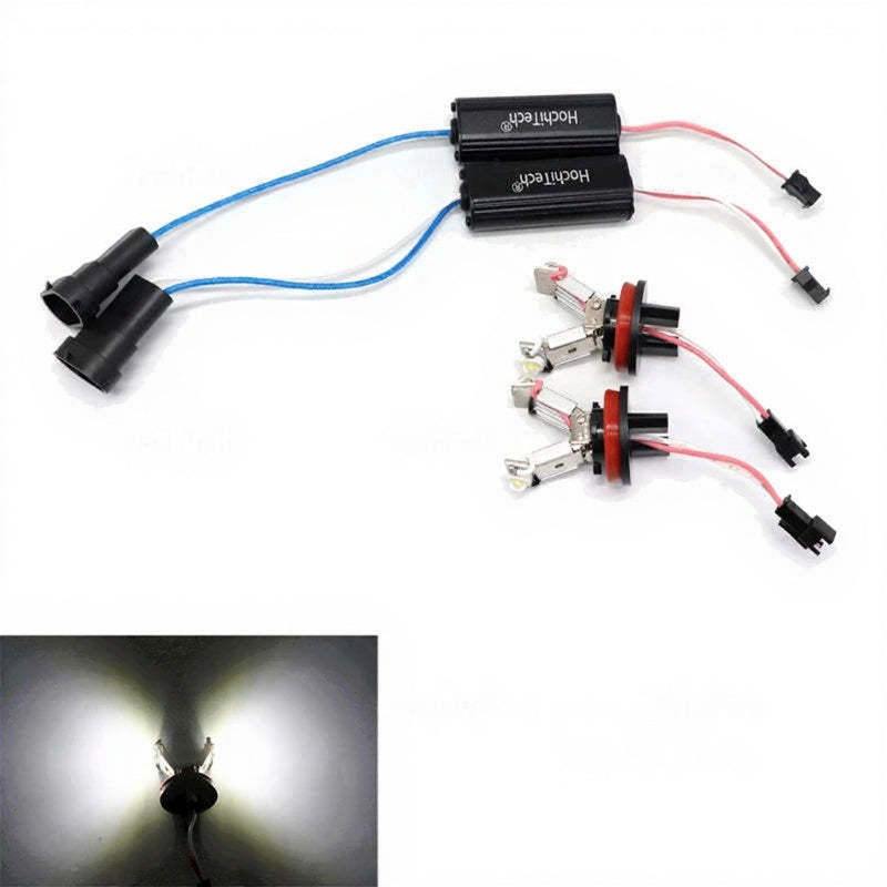 Angel Eyes LED Blanc/Jaune/Bleu – BMW Série 1, 3, 5, X et Z – Ampoules DRL HushBimmer