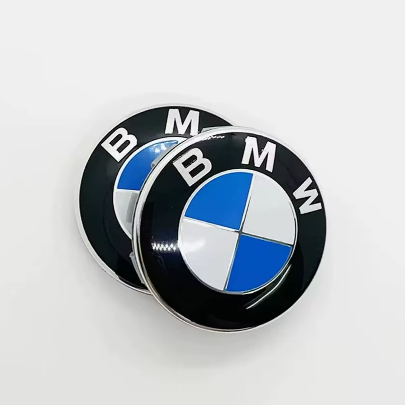 Cache-Moyeux BMW – Centre de Roue 56 mm / 68 mm (Set de 4) – Pour BMW X1, X2, X3, X4, X5, X6, X7, Série 3, 5, E36 à F30