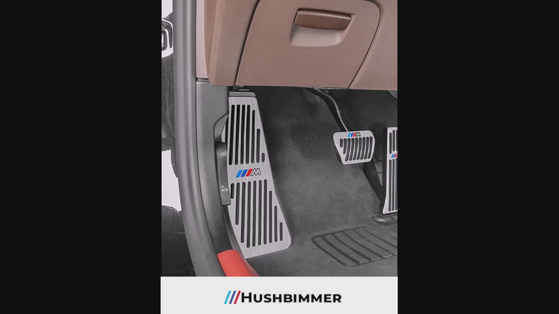 Couvre-pédales inox antidérapants – BMW Série 3, Série 5, X3, X5 (2003–2024)