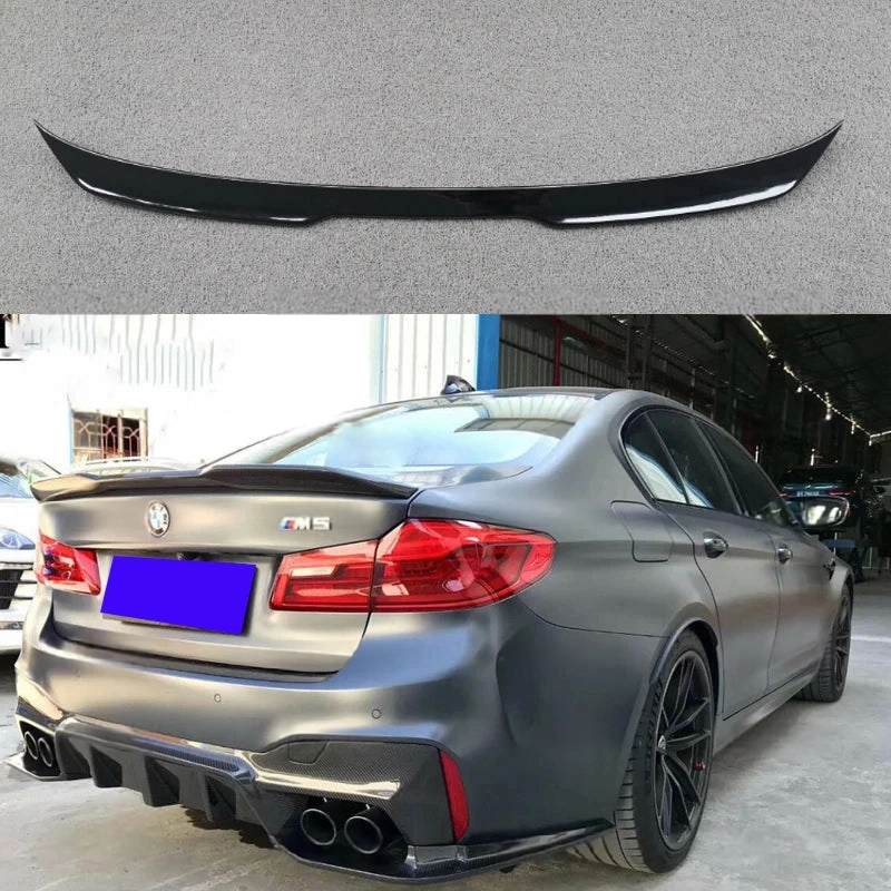 Becquet Coffre BMW Série 5 G30 F90 (2018–2019) – ABS Style M Performance – Noir Brillant  / Mat / Carbone Look HushBimmer