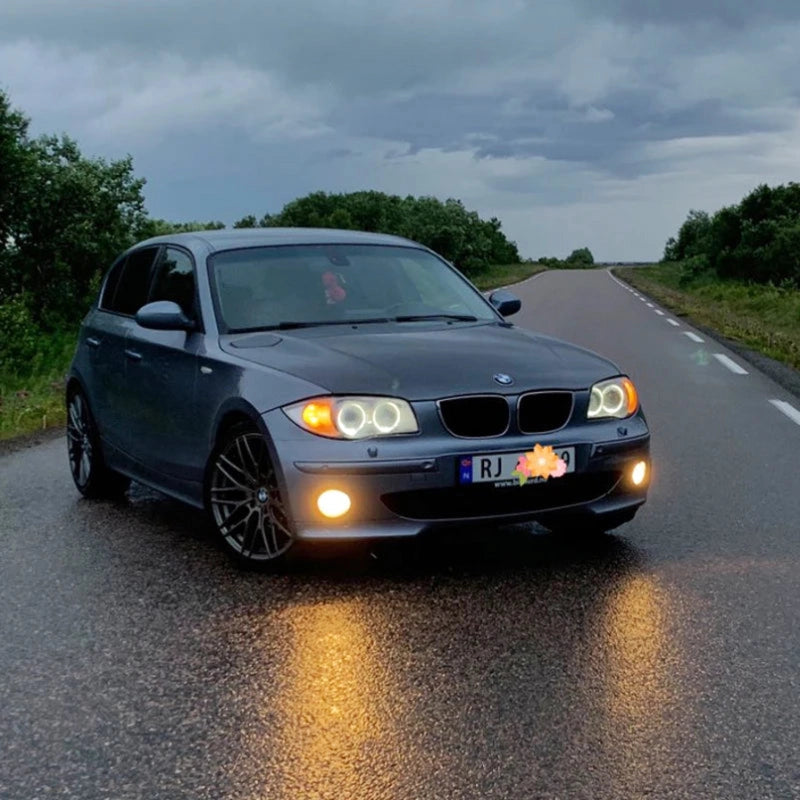 Angel Eyes LED 6000K – BMW Série 1 E87 Pre-LCI – Blanc Froid HushBimmer